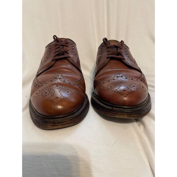 Allen Edmonds Mens Brogue Oxford Dress Shoes Size 7D Brown Leather - Picture 9 of 15